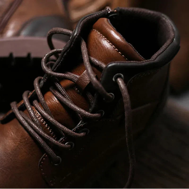 Mens Outdoor Ankle Boots with Non-Slip Sole