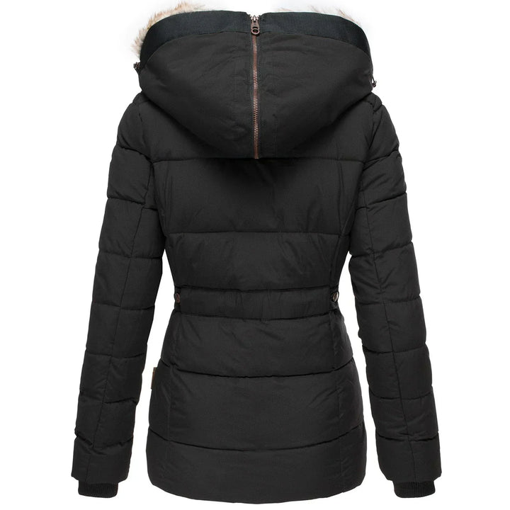 Womens Hooded Puffer Jacket Insulated Lightweight Fit