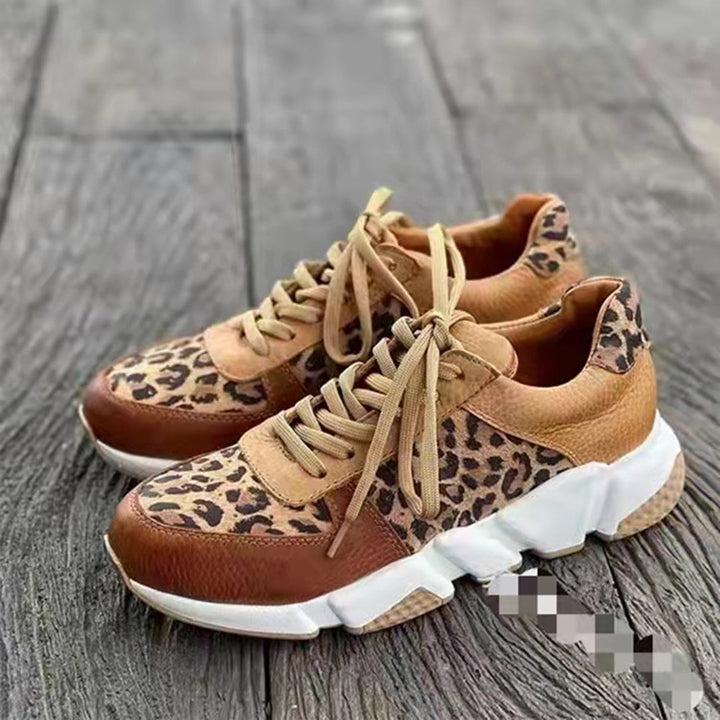 Womens Fashion Sneakers Lace-Up Chunky Sole
