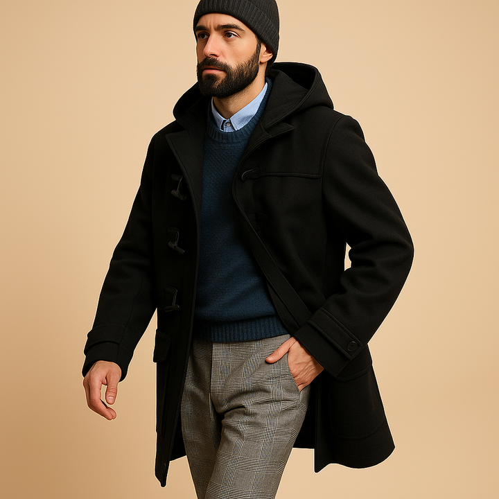 Mens Long Winter Coat Insulated Warm Fit