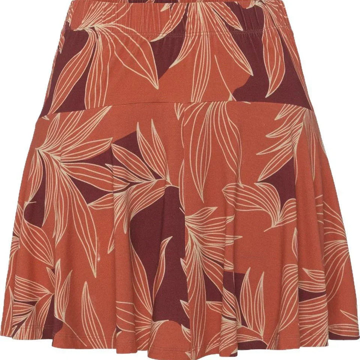 Womens Plus Size A-Line Skirt with Inner Shorts Relaxed Fit