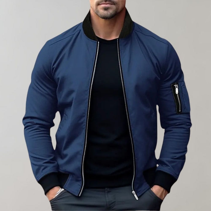 Mens Lightweight Bomber Jacket Casual Fit - BritishMode