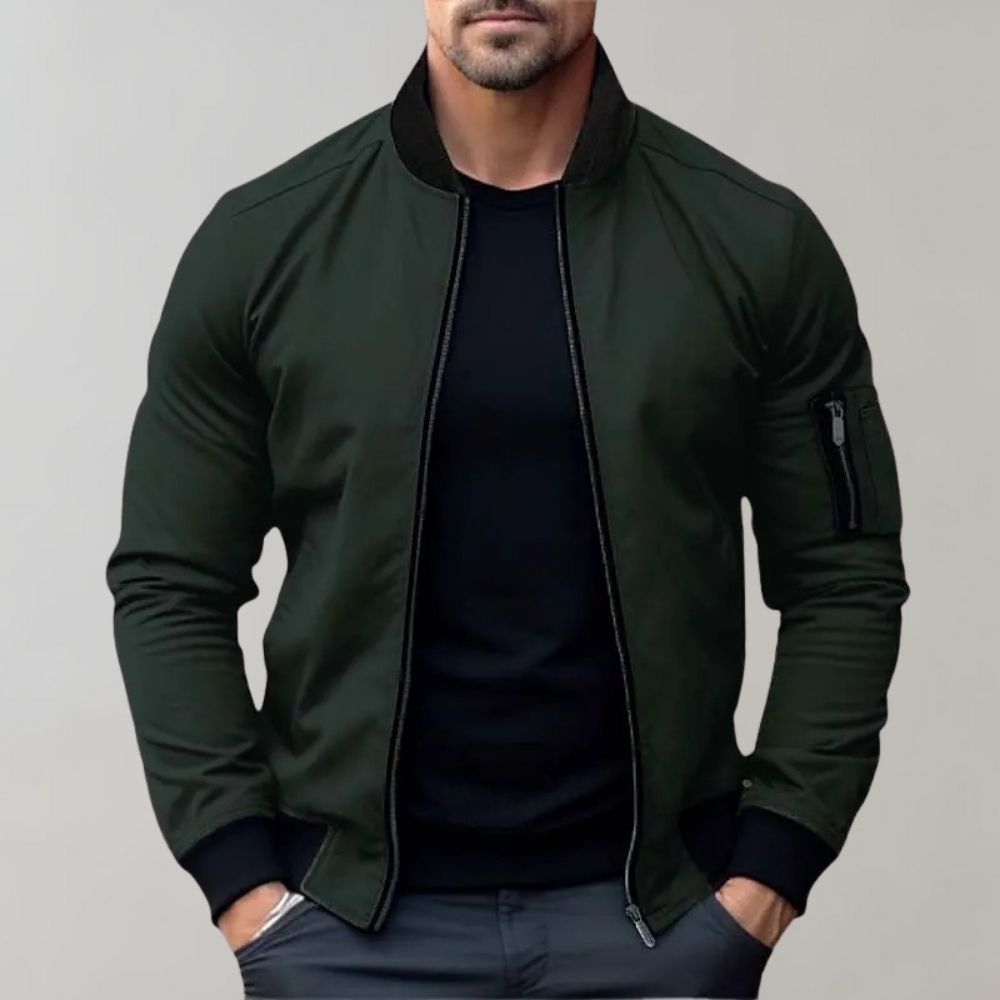 Mens Lightweight Bomber Jacket Casual Fit