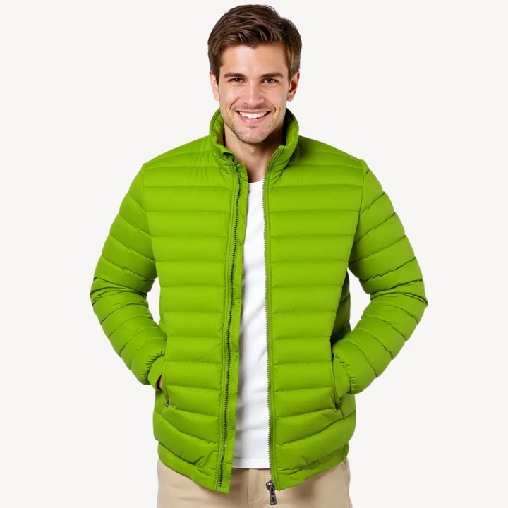 Mens Quilted Down Jacket Lightweight Regular Fit