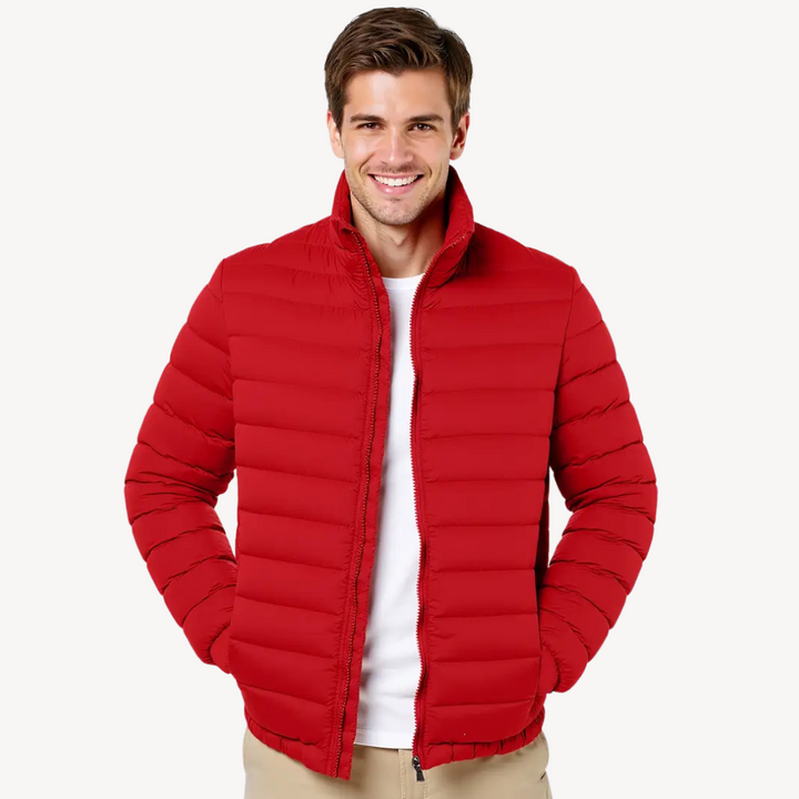 Mens Quilted Down Jacket Lightweight Regular Fit