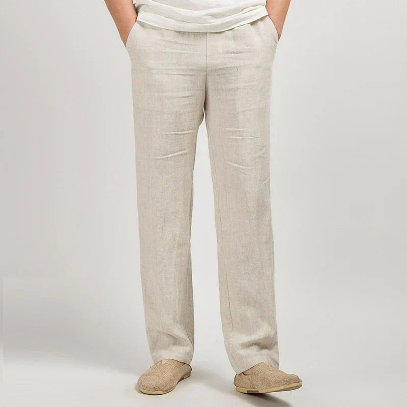 Mens Cotton Pants Comfortable Loose Fit - BritishMode