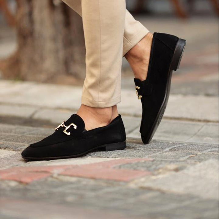 Womens Loafers with Horsebit Detail Almond Toe Comfort Fit