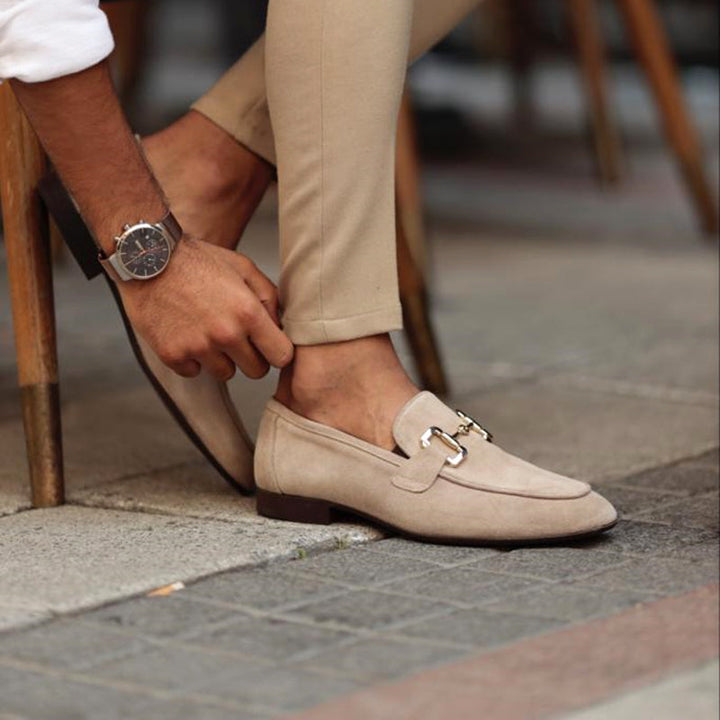 Womens Loafers with Horsebit Detail Almond Toe Comfort Fit