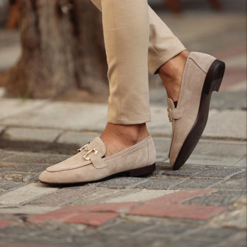 Womens Loafers with Horsebit Detail Almond Toe Comfort Fit