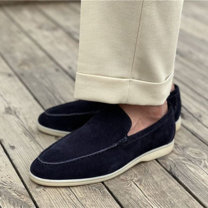Mens Loafers Low Profile Slip-On Cushioned Memory Insole