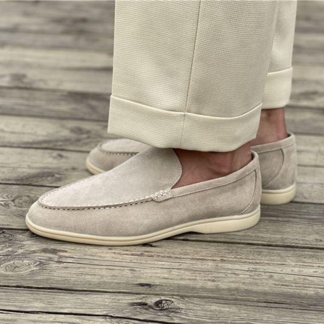 Mens Loafers Low Profile Slip-On Cushioned Memory Insole