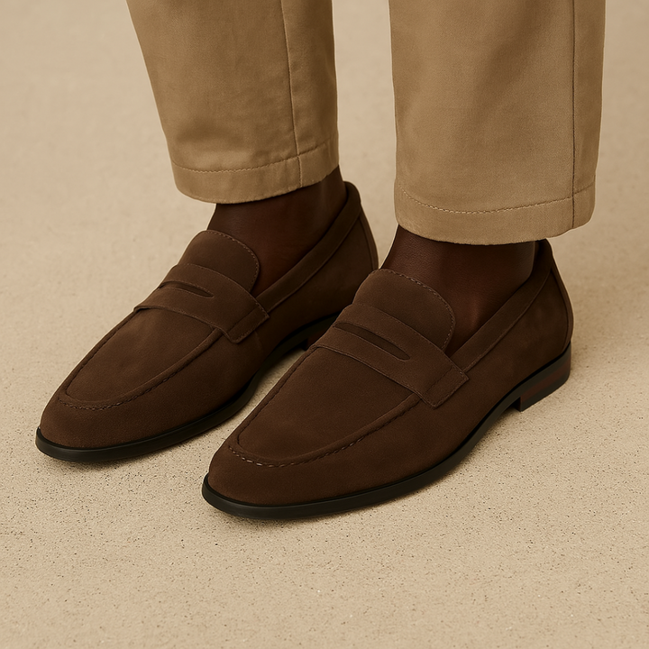 Womens Loafers Slip-On Low Heel Stable Fit