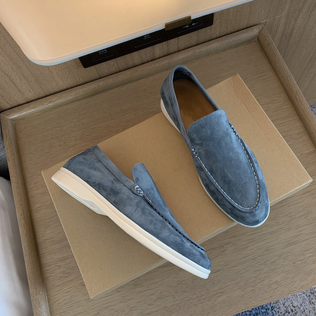 Mens Loafers Slip-On Cushioned Low Profile Support