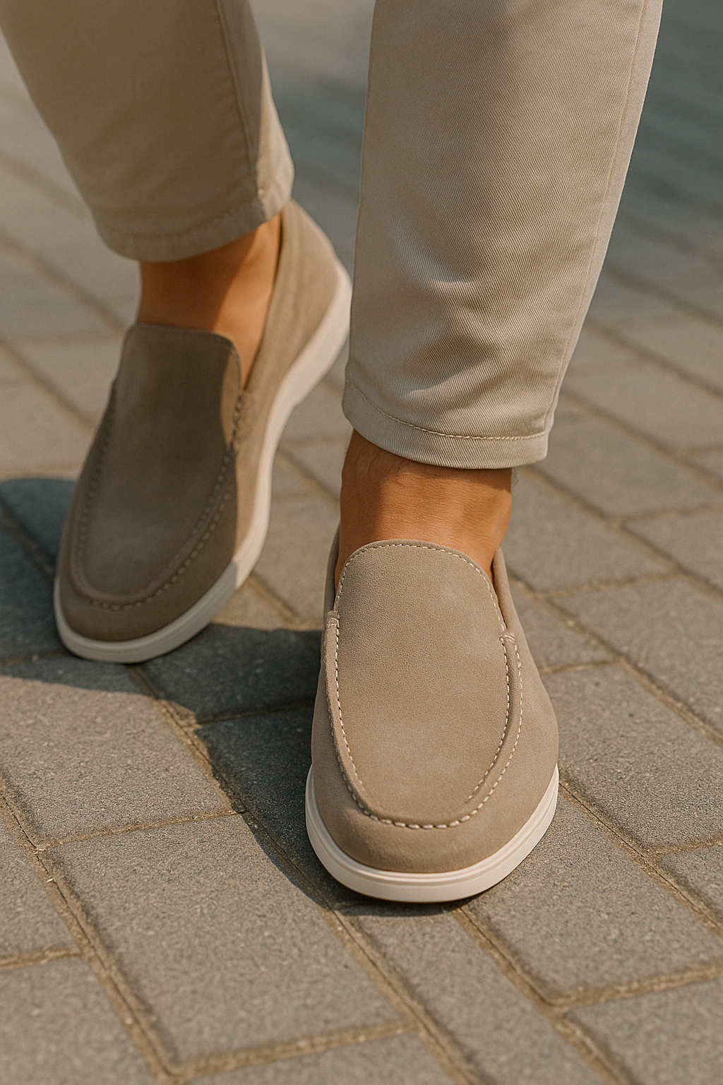 Mens Loafers Slip-On Cushioned Low Profile Support