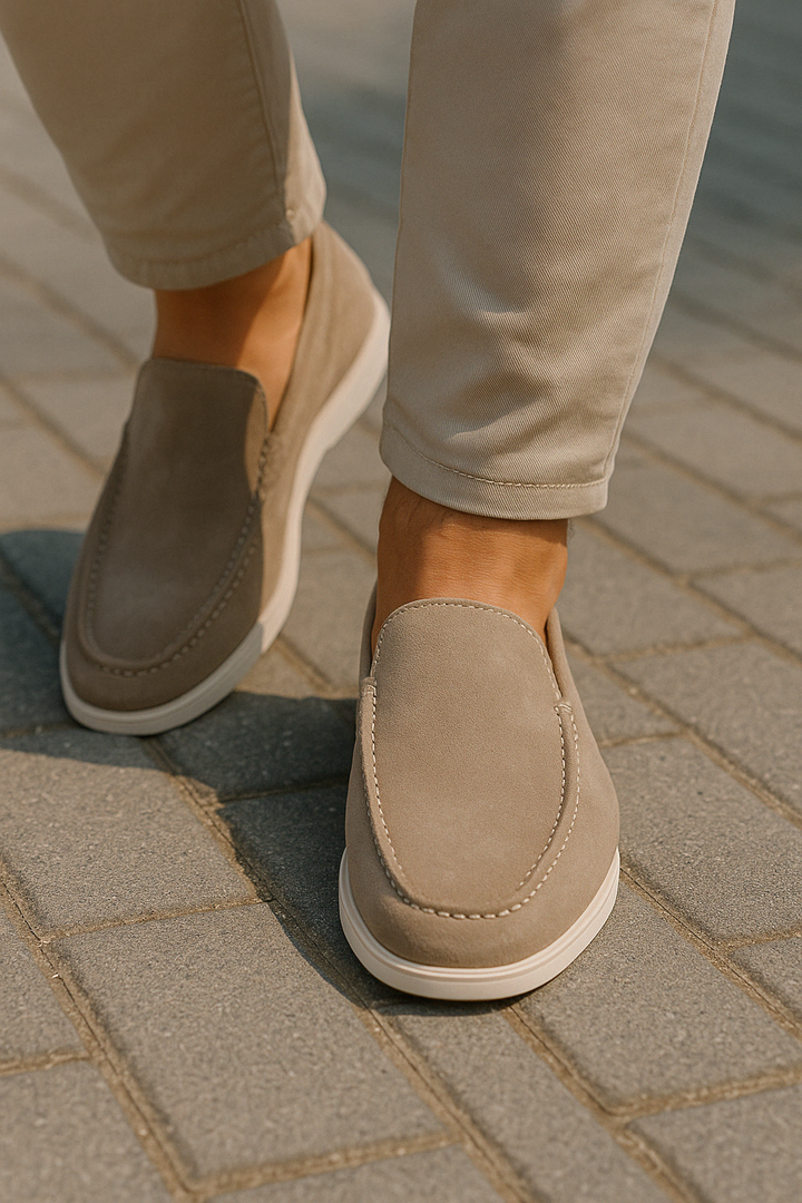 Mens Loafers Slip-On Cushioned Low Profile Support