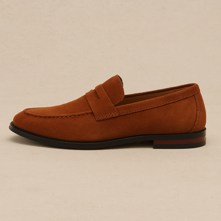 Mens Loafers Slip-On Low Profile Shaped Toe