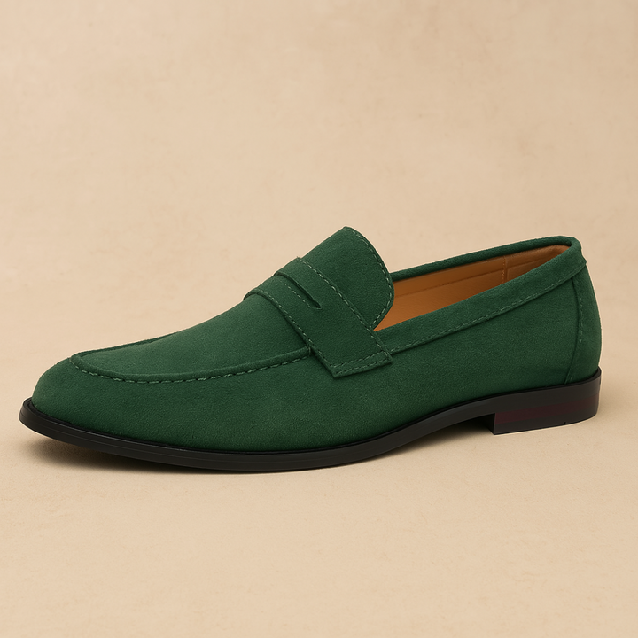 Mens Loafers Slip-On Low Profile Shaped Toe