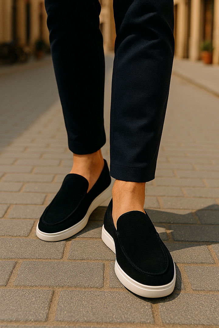 Mens Loafers Slip-On Low Profile Cushioned Support