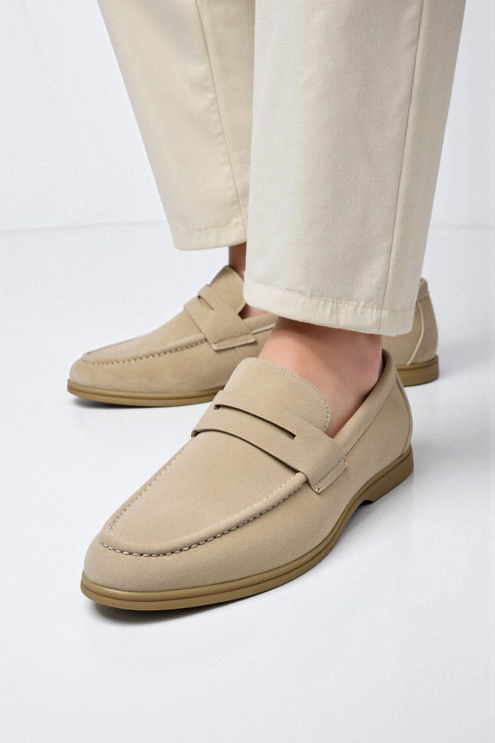 Mens Loafers Slip-On Synthetic Blend Grip Sole