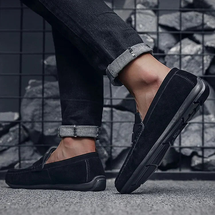 Womens Slip-On Loafers with Lace Detail Secure Fit