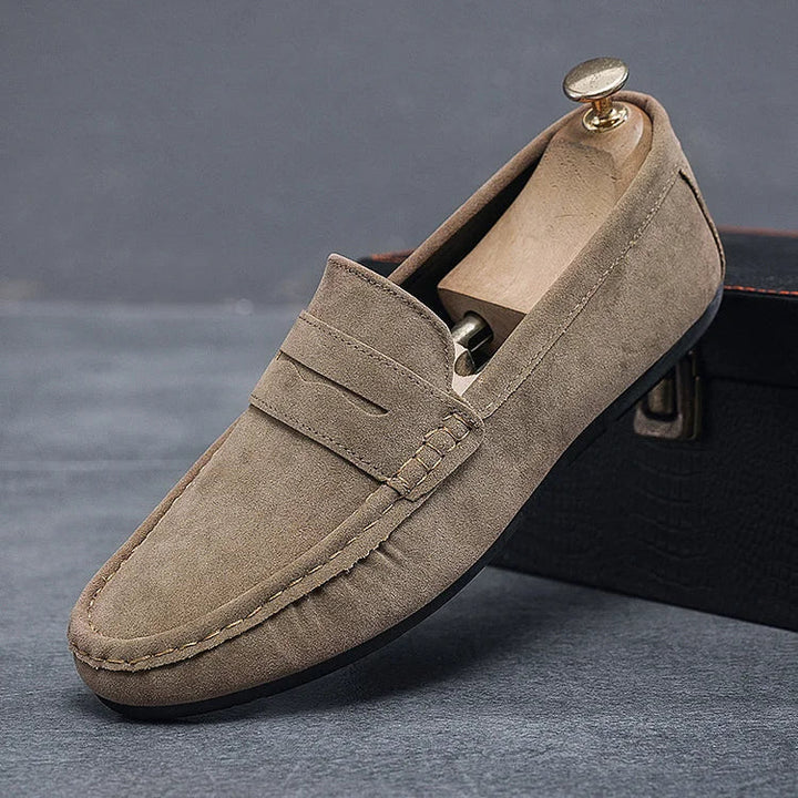Womens Slip-On Loafers with Lace Detail Secure Fit