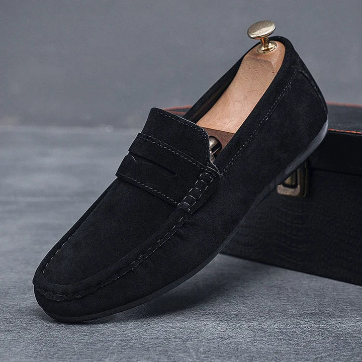 Womens Slip-On Loafers with Lace Detail Secure Fit