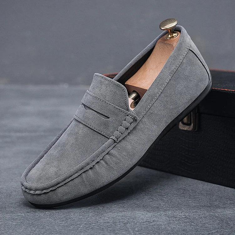 Womens Slip-On Loafers with Lace Detail Secure Fit - BritishMode
