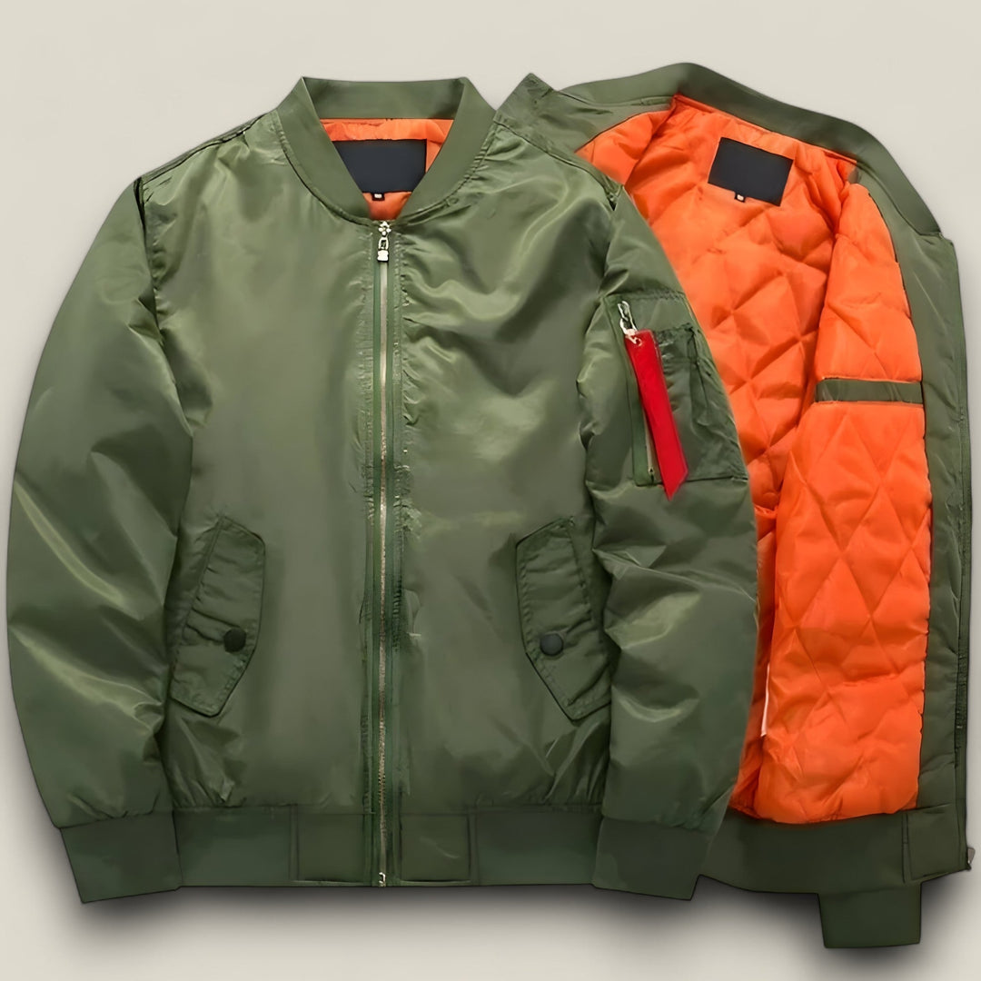 Mens Bomber Jacket with Pilot Style - BritishMode
