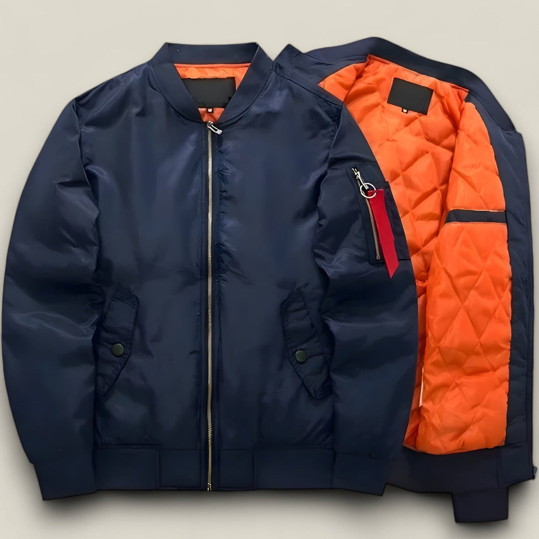 Mens Bomber Jacket with Pilot Style