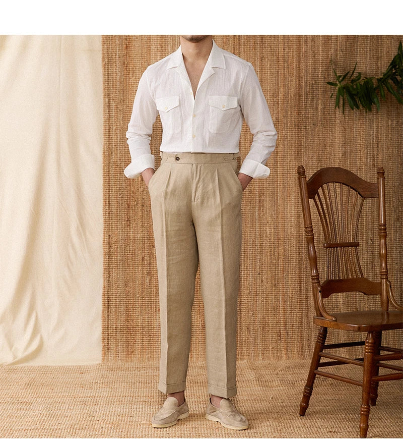 Mens Long Sleeve Shirt Structured Front Pocket