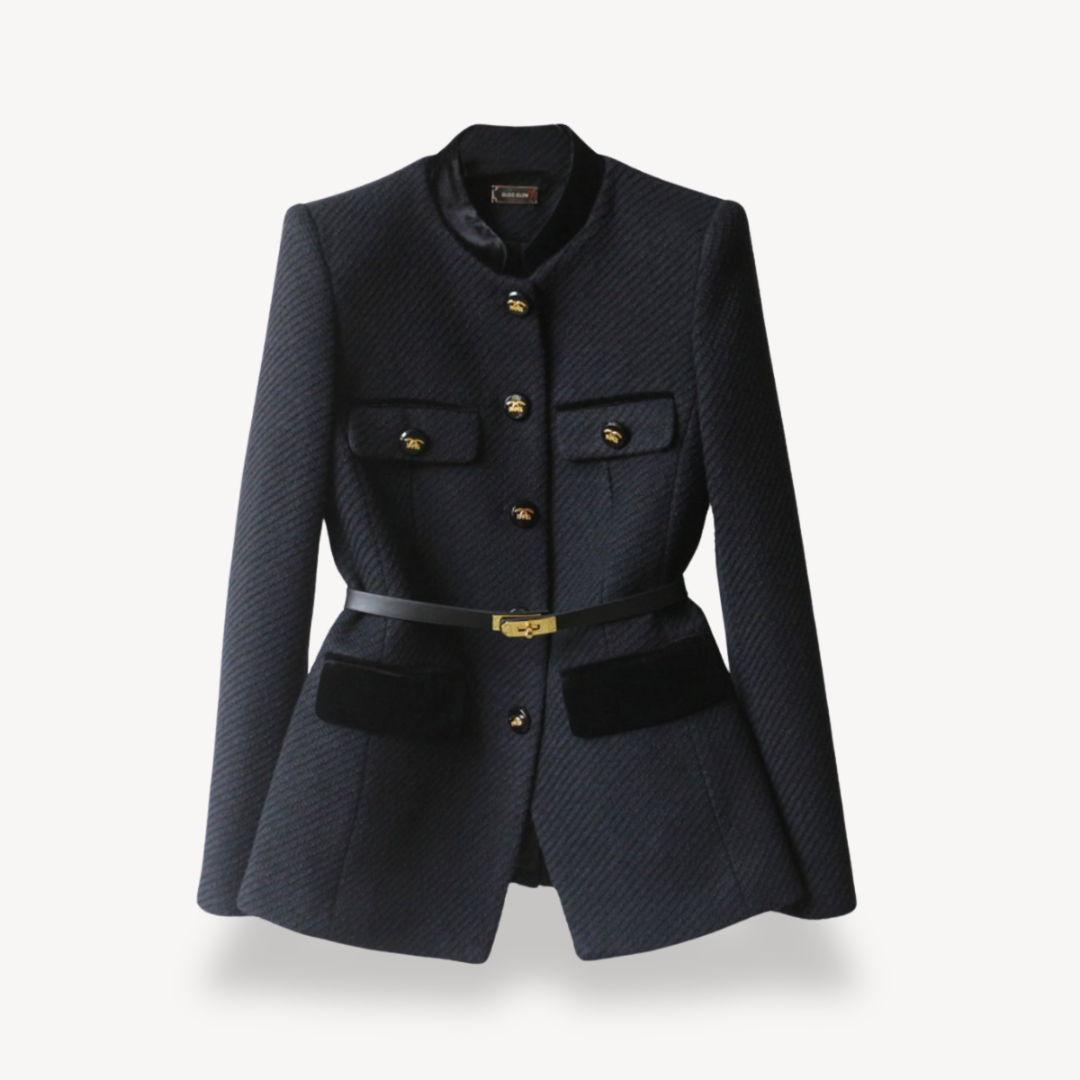 Womens Blazer Coat Patchwork Design Regular Fit