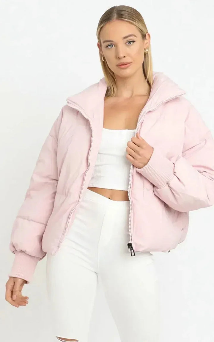 Womens Plus Size Down Filled Parka Jacket Relaxed Fit