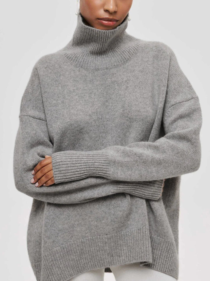 Womens Turtleneck Jumper Sweater Comfortable Fit