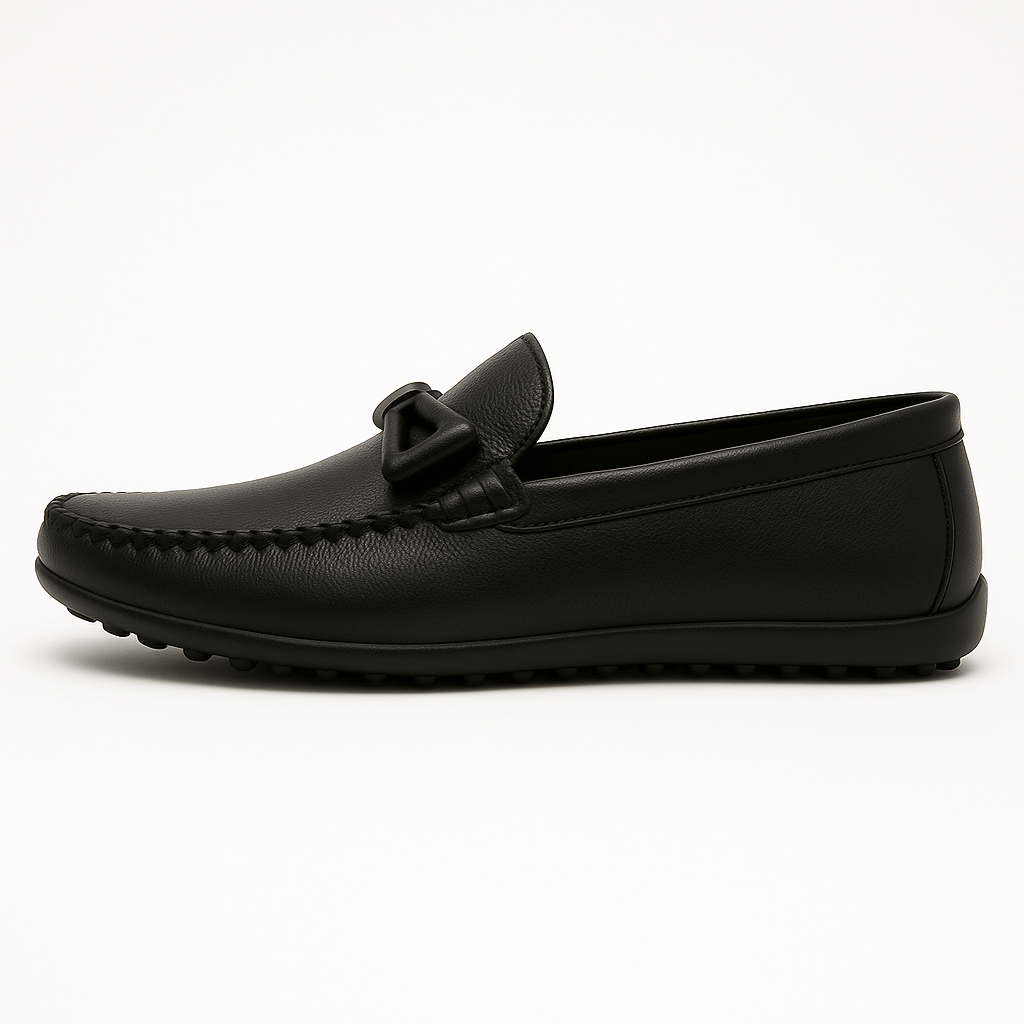 Mens Leather Loafers Slip-On Casual