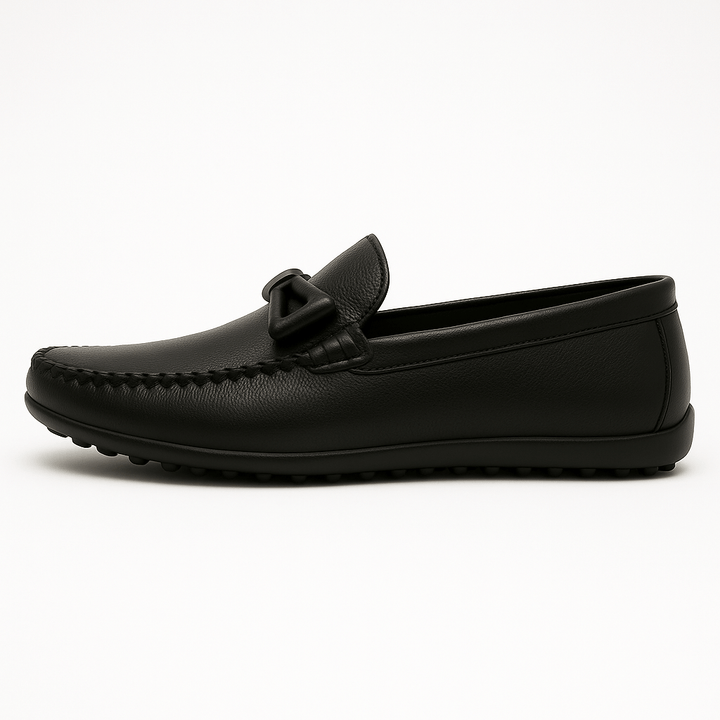 Mens Leather Loafers Slip-On Casual