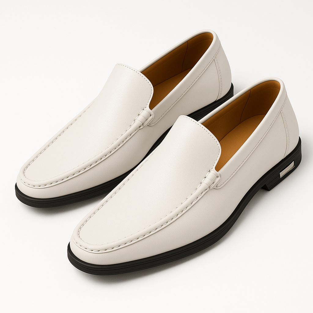 Mens Leather Loafers Slip-On Classic Style