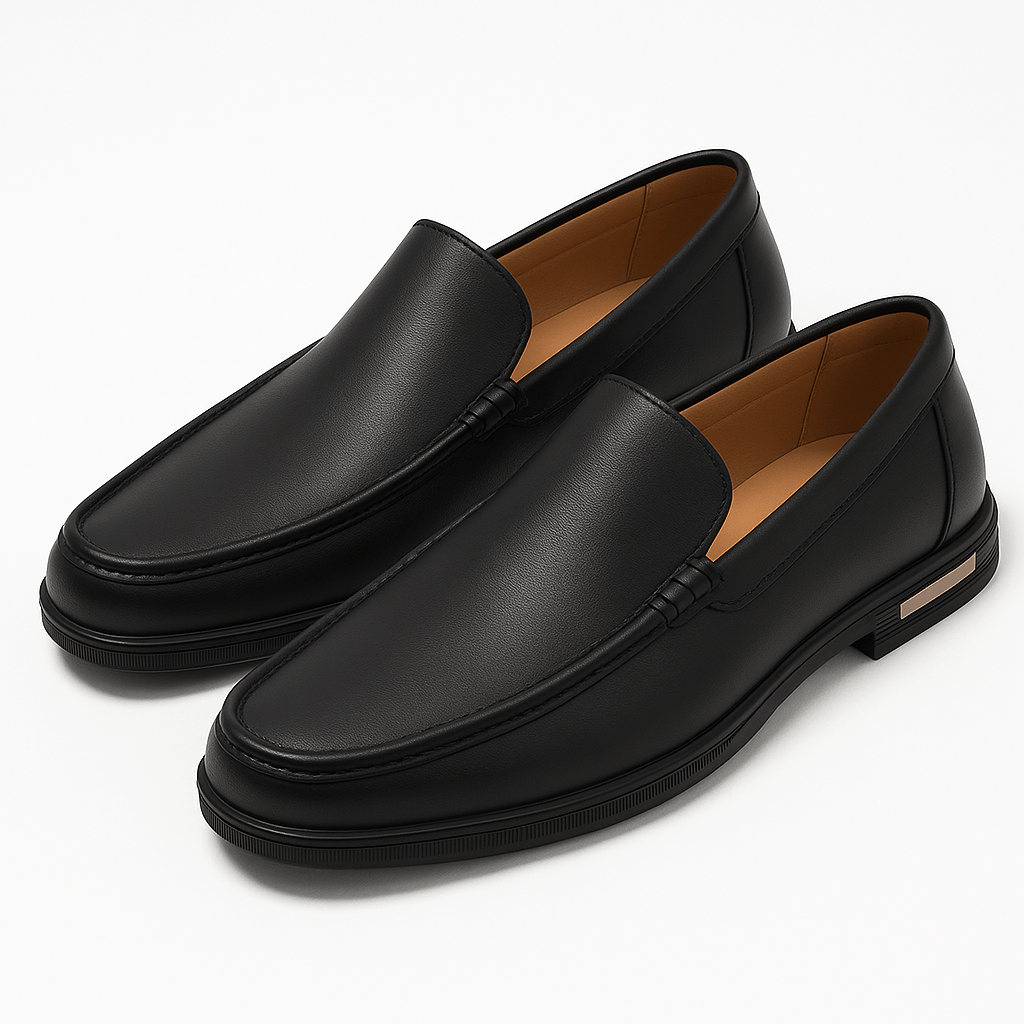 Mens Leather Loafers Slip-On Classic Style