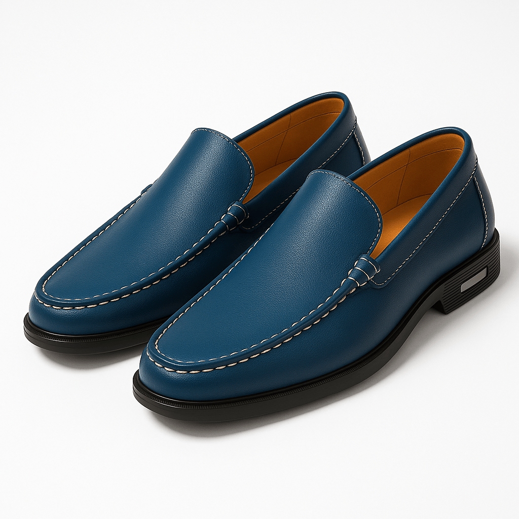 Mens Leather Loafers Slip-On Classic Style