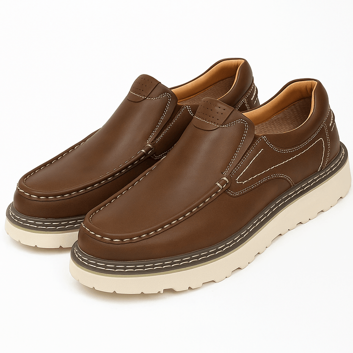 Mens Leather Comfort Shoes Classic Style - BritishMode
