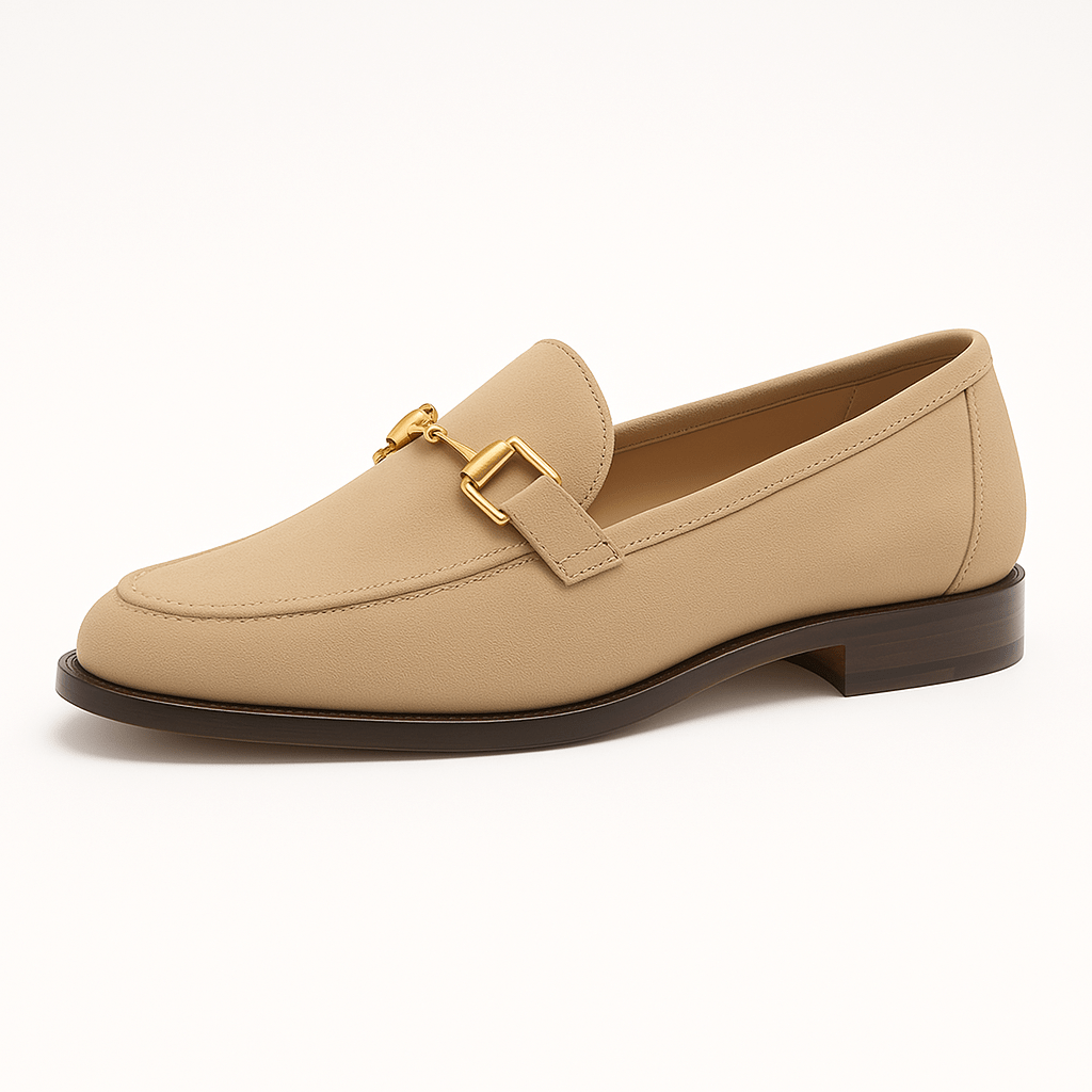 Mens Leather Slip-On Loafers Casual Fit
