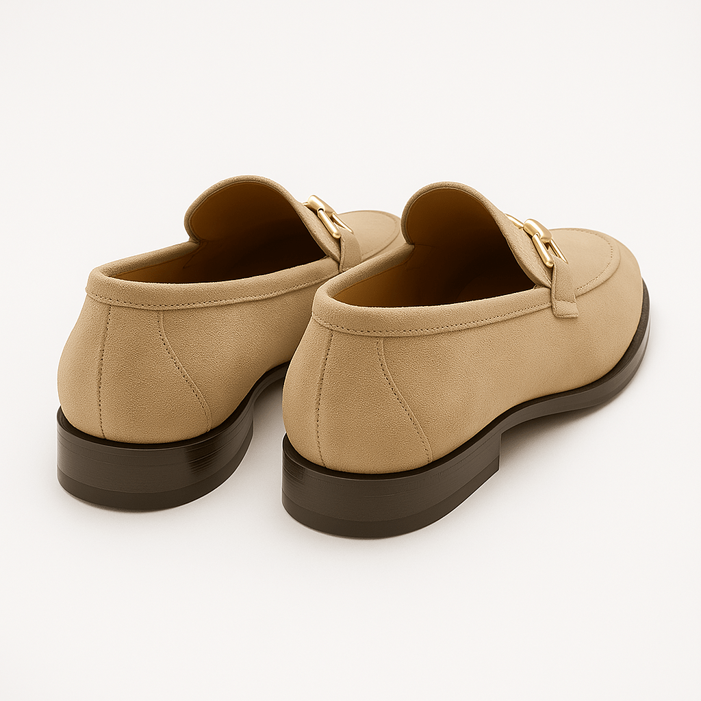 Mens Leather Slip-On Loafers Casual Fit