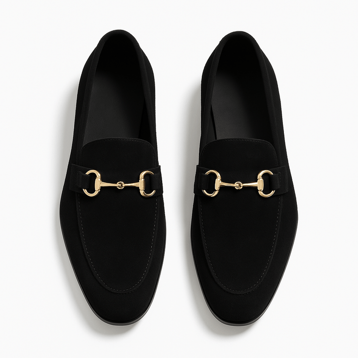 Mens Leather Slip-On Loafers Casual Fit