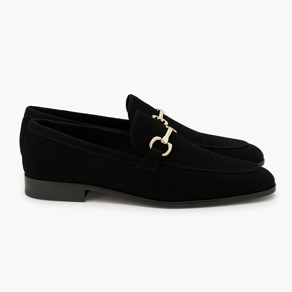 Mens Leather Slip-On Loafers Casual Fit