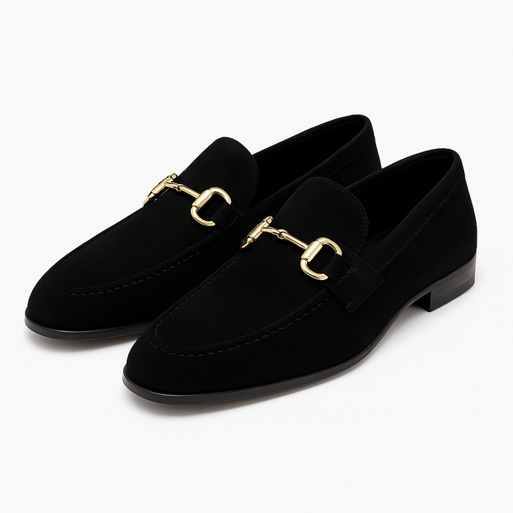 Mens Leather Slip-On Loafers Casual Fit