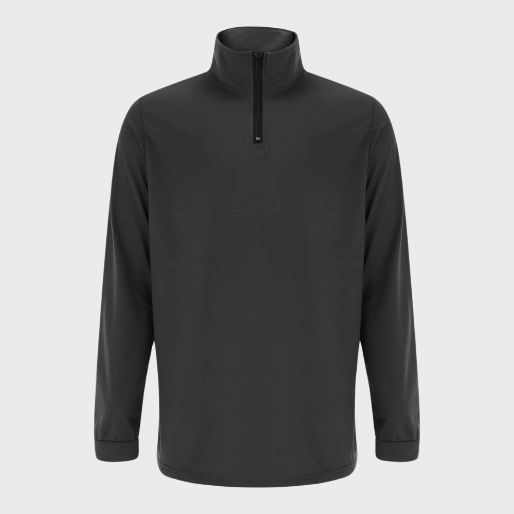 Mens Lightweight Zip-Up Sweater Cotton Blend Regular Fit