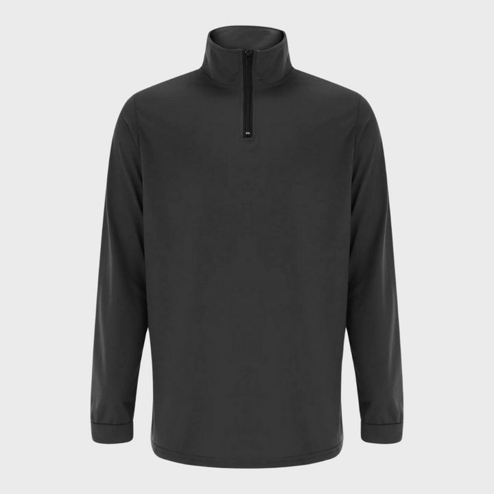 Mens Lightweight Zip-Up Sweater Cotton Blend Regular Fit