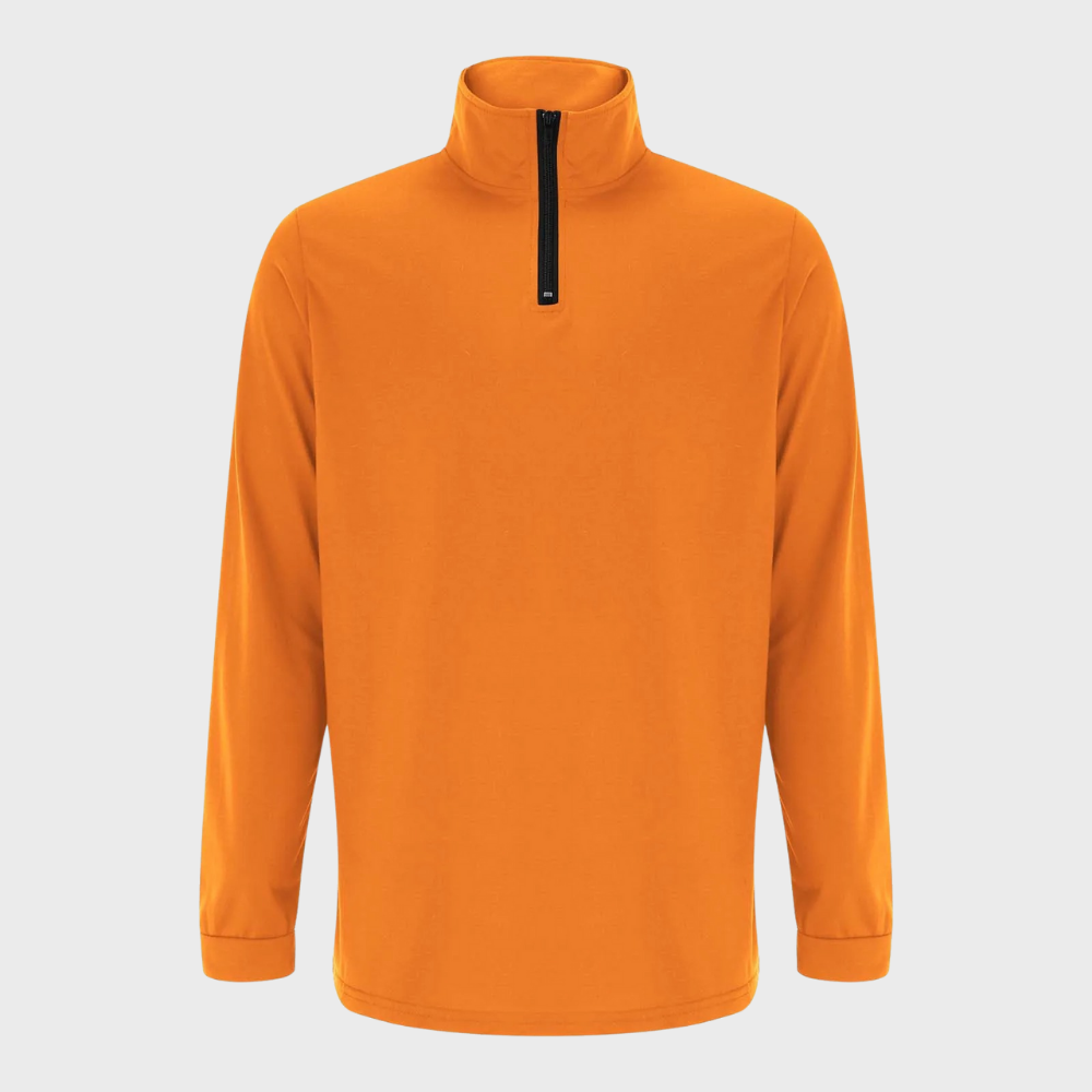 Mens Lightweight Zip-Up Sweater Cotton Blend Regular Fit