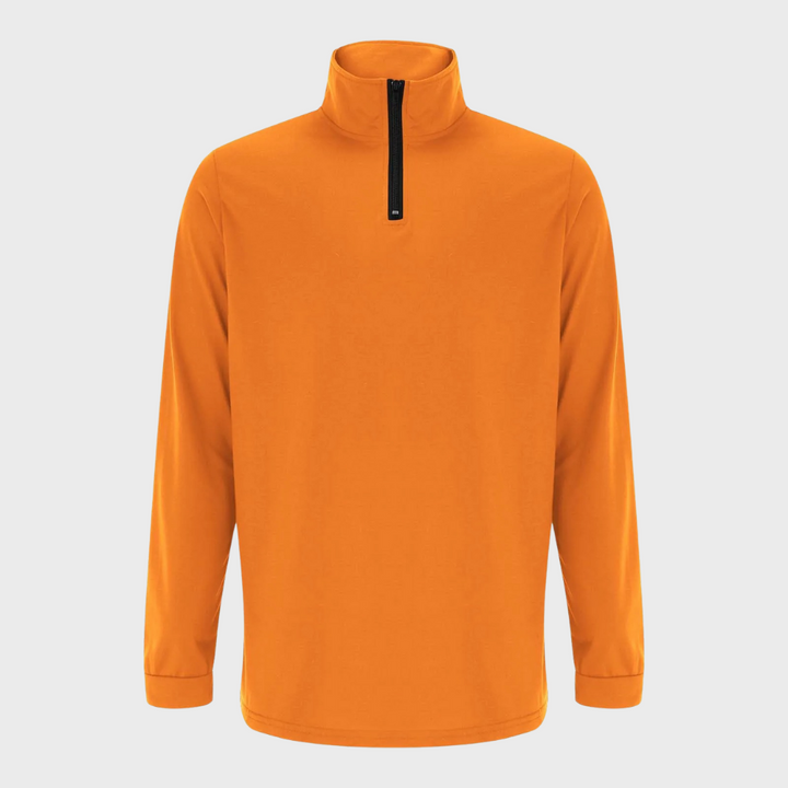 Mens Lightweight Zip-Up Sweater Cotton Blend Regular Fit
