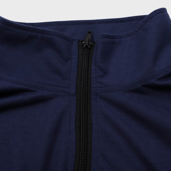 Mens Lightweight Zip-Up Sweater Cotton Blend Regular Fit
