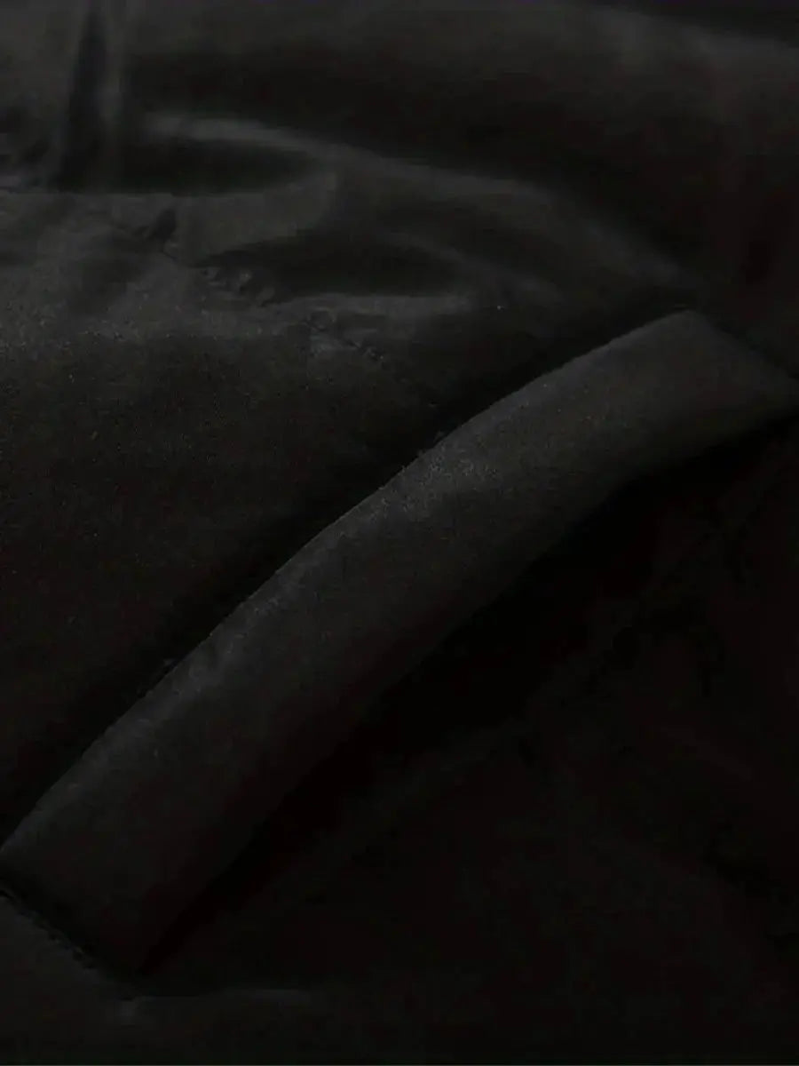 Mens Quilted Winter Jacket with Hood and Plush Lining